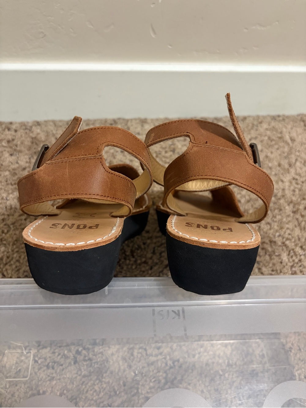 Pons 524 Mediterranean Brown Avarca Sandals Women’s Size 6 - Picture 5 of 7
